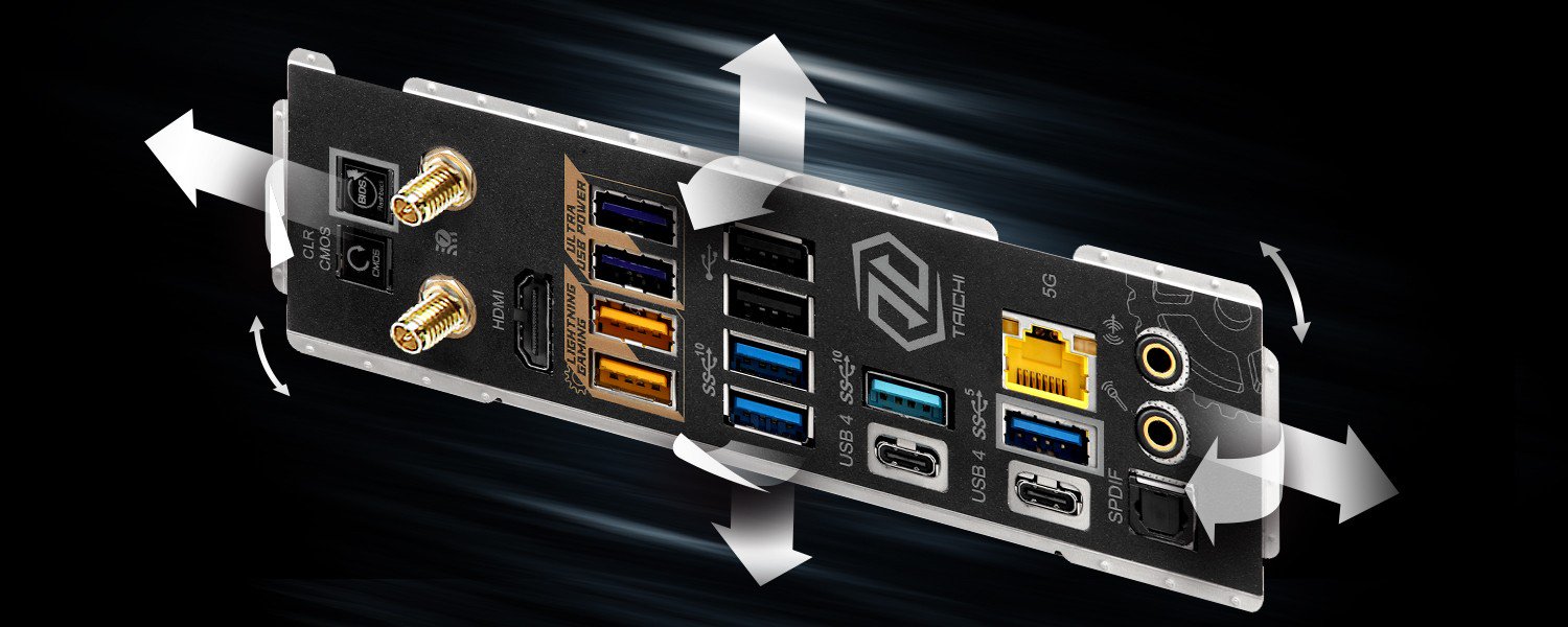 Flexibel integrierbare I/O-Blende